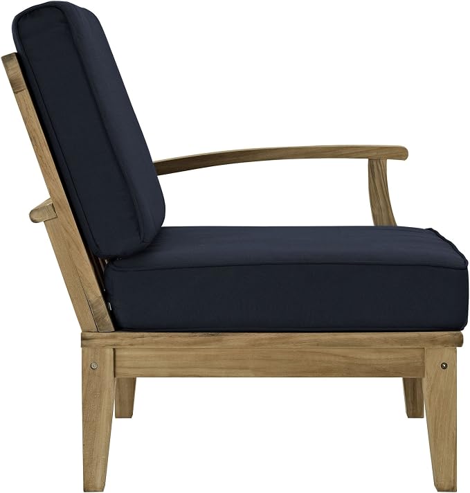 Modway Marina Premium Grade A Teak Wood Outdoor Patio Right-Facing Sofa in - Image 3