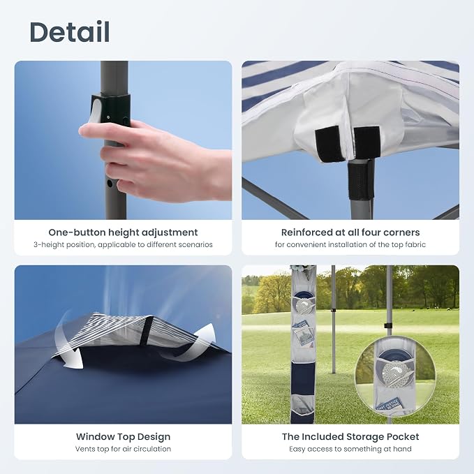 PHI VILLA 10x10 Pop Up Canopy Tent - Image 4
