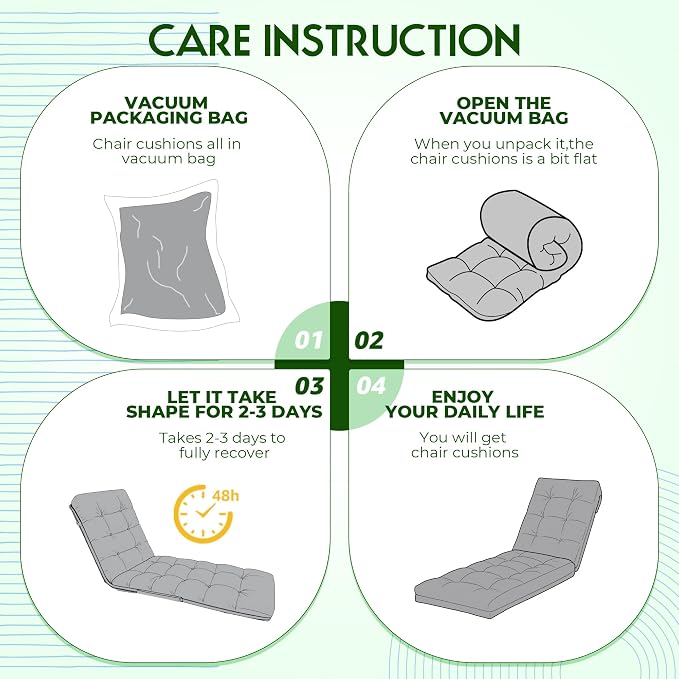 Outdoor Lounge Chair Cushions, Chaise Lounge Cushions - Image 6