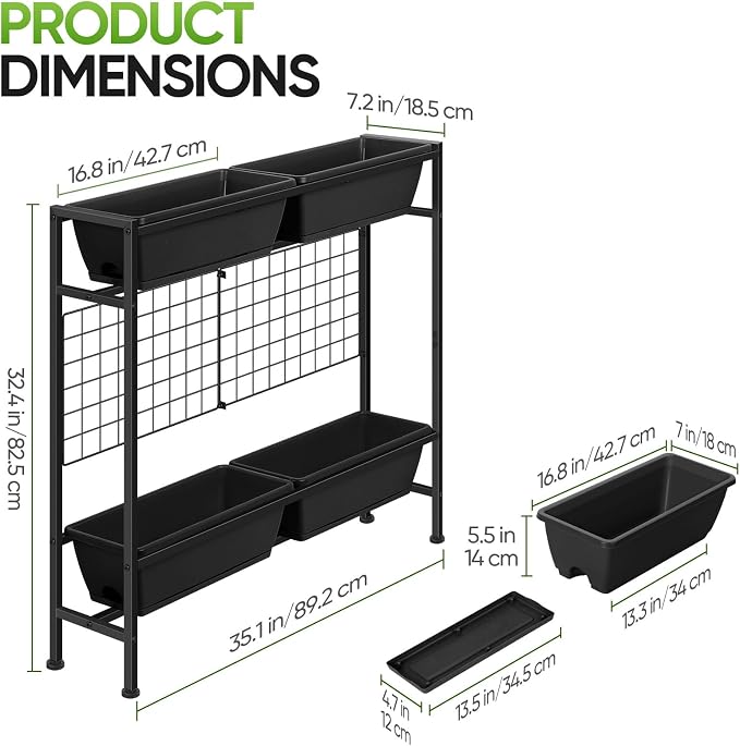 CADUKE Raised Garden Bed, Garden Raised Planter Box - Image 2
