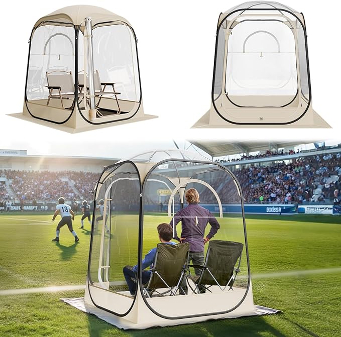 VEVOR Pop up Sports Tent, 8 Sizes Optional Clear Bubble Tent by VEVOR