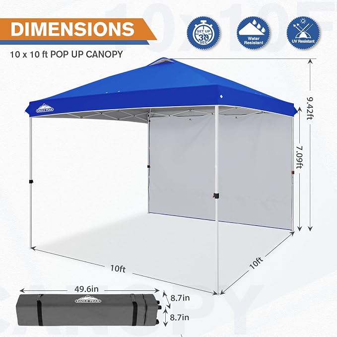 EAGLE PEAK Commercial Canopy 10x10 Pop Up Canopy Tent - Image 3