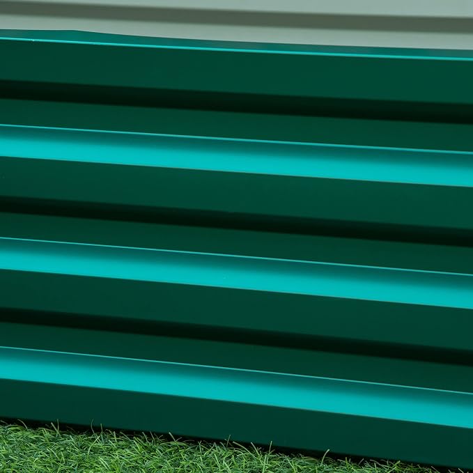Outsunny Galvanized Raised Garden Bed, - Image 8