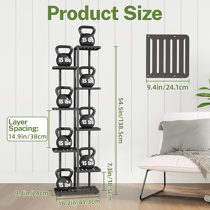 iDavosic.ly Plant Stand Indoor Outdoor, 7-Tier Tall Metal Flower Shelf - Image 3