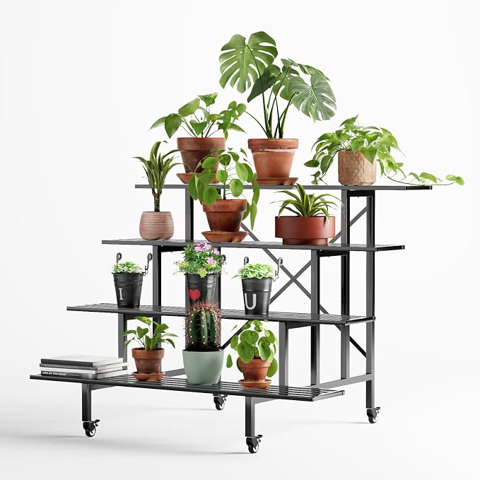 Zhongma 4 Tier Sturdy Metal Plant Stand - Image 3