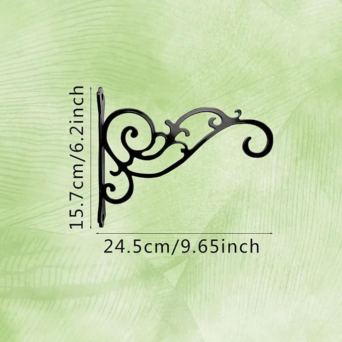 AIM & GGKK Metal Plant Hanger Hook – 2 Pack Hanging Plant Holder - Image 3