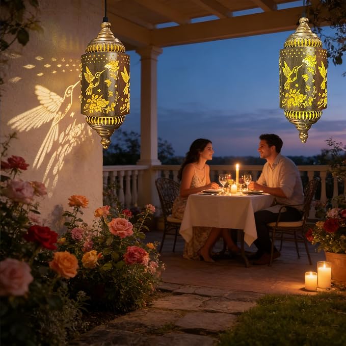 Hummingbird Solar Lantern Outdoor Garden Decor Solar Lights Outdoor Waterproof - Image 7