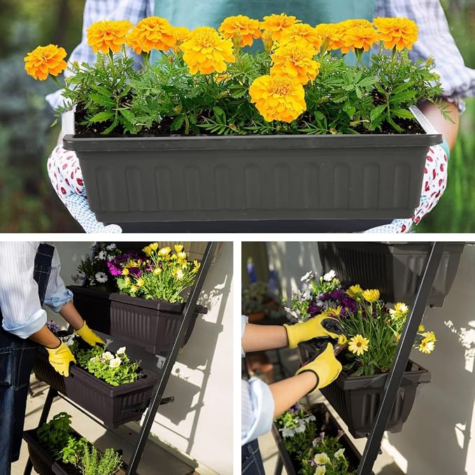 Homdox 5-Tier Vertical Garden Bed - 4FT Vertical Raised Bed with 5 Garden - Image 9