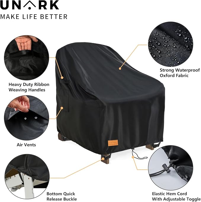 Outdoor Swivel Chair Covers Waterproof 1 Pack, Outdoor Chair Covers Patio - Image 6
