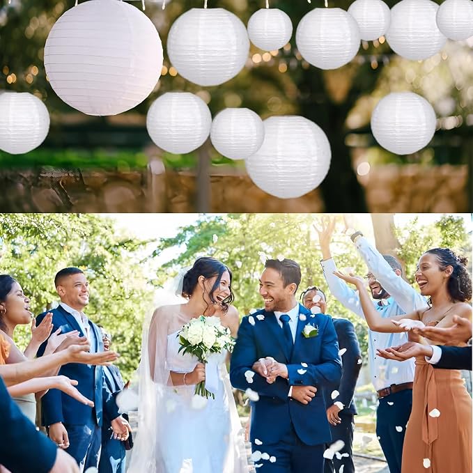 12Pcs Paper Lanterns 6”, Paperlanterns Party Decoration, Holiday and Party. - Image 2