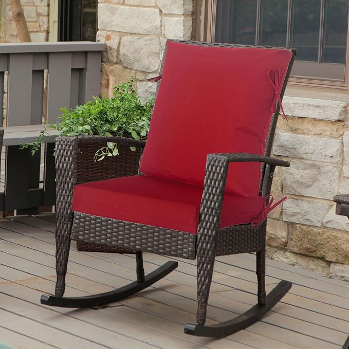 Goodgoods 20"x42" Outdoor Dining Chair Cushion Set of 1 Patio Furniture Cushion - Image 3