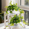 alyptus Fake Pothos Hanging Plants – Set of 2 Faux Ivy Vines Realistic Silk by ALYPTUS