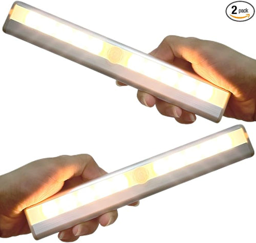 10LEDs Outdoor Sensor Step Light, 2 Pack RV Sensor LED Light Bar, Stick-On by AUTIDEFY
