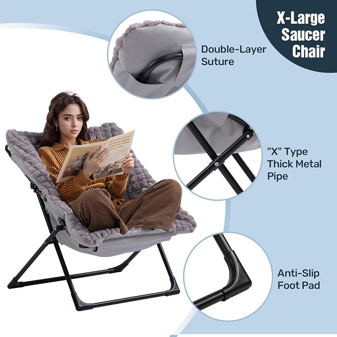 HollyHOME X-Large Saucer Chair - Image 5