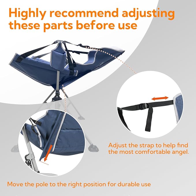 Oversized Hammock Camping Chairs, Folding Swing Chair - Image 4