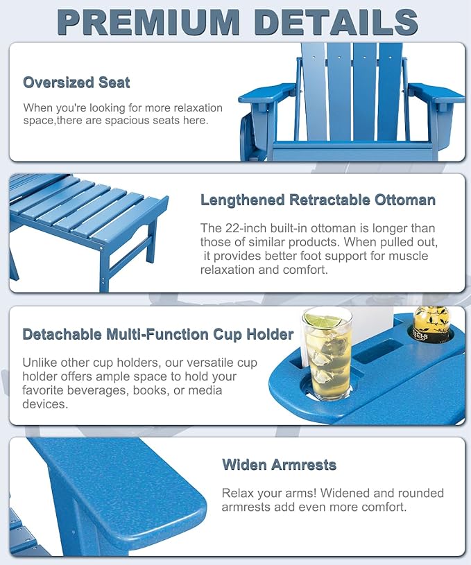Adjustable Adirondack Chair - Image 6