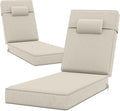 72 x 21 x 4 Inch Olefin Chaise Lounge Cushions, Lounge Chair Cushions by Unknown