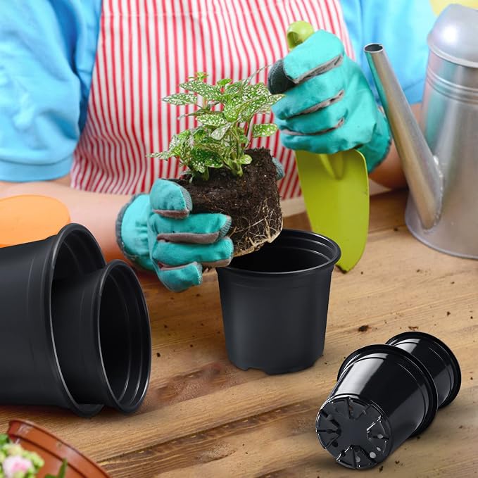 50Pcs Nursery Pots Variety Pack Plastic Pots - Image 7