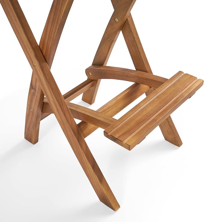 Christopher Knight Home Polaris Outdoor Acacia Wood and Wicker 5 Piece - Image 10