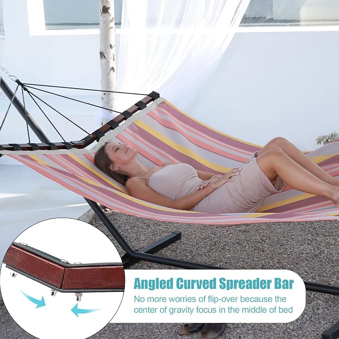 TegerDeger 12FT 2 Person Hammock Large Hammock Quick Dry 450LB Capacity - Image 3