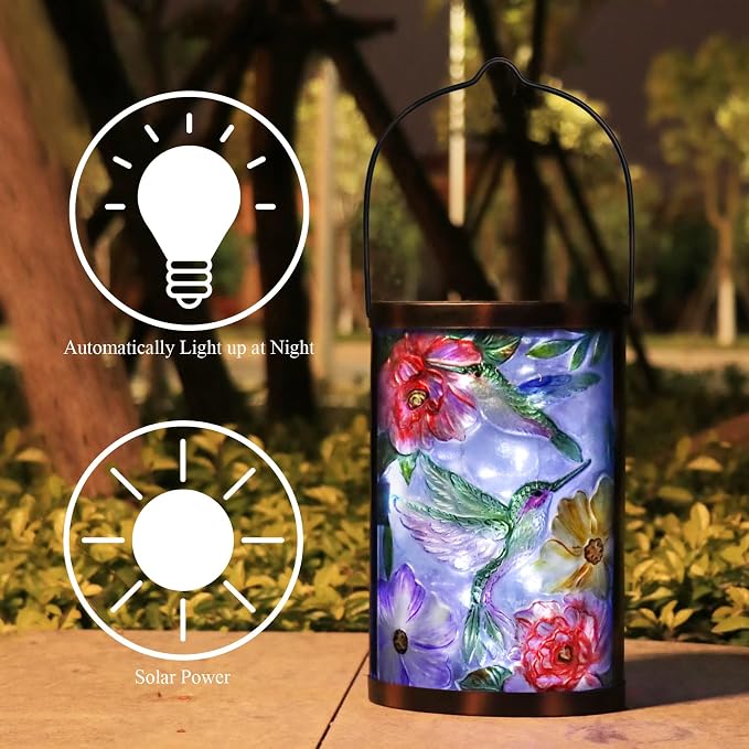 Hanging Solar Lantern Outdoor Waterproof LED Hummingbird Solar Lights Outdoor - Image 5