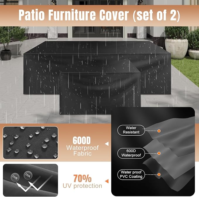 Aoxun 13 Pieces Patio Furniture Set - Image 5