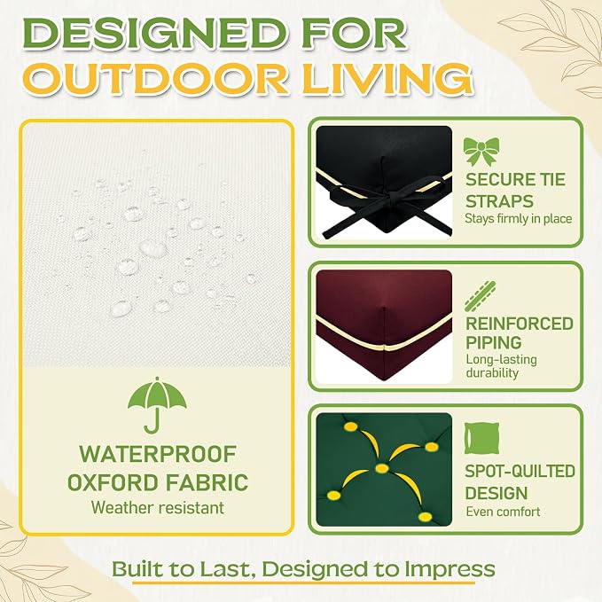 AS AWESLING 60×40 INCH Oxford Fabric Swing Cushions - Image 8