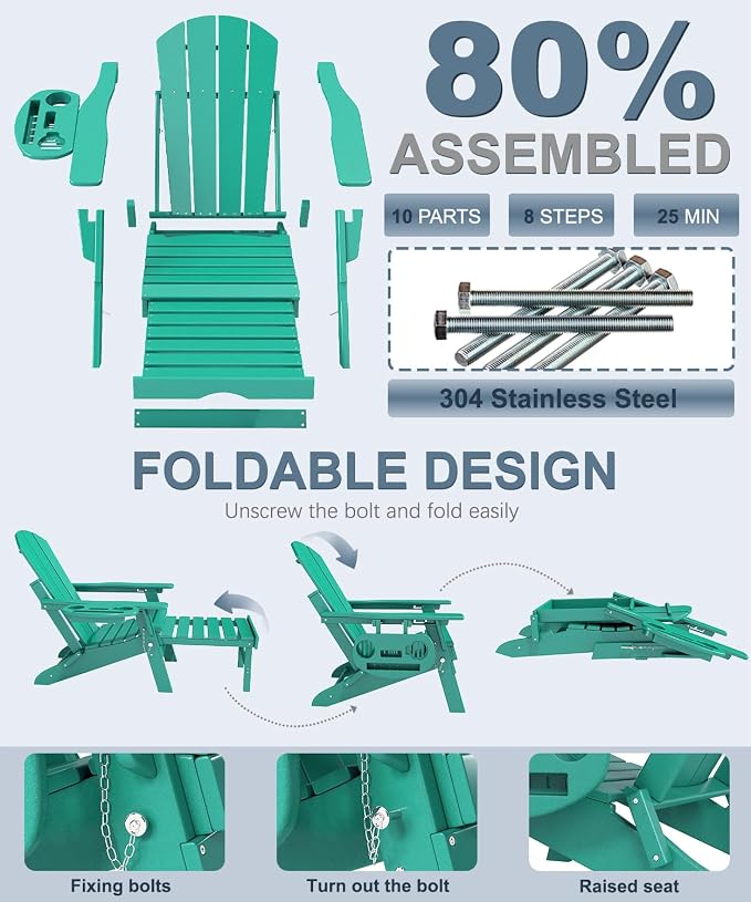 Adjustable Adirondack Chair - Image 7