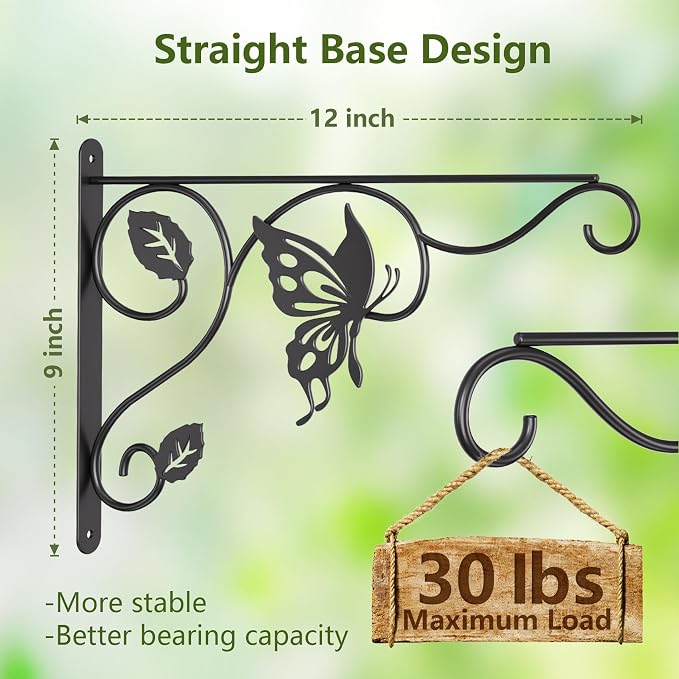 2 Pack Heavy Duty Plant Hooks for Hanging - Image 2
