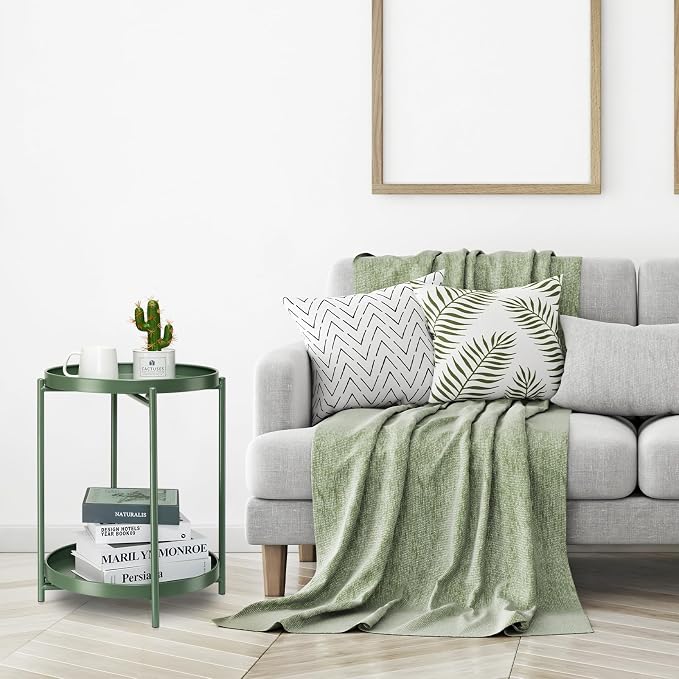 danpinera 2 Tier Metal Side Table - Image 8