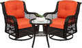 Best Choice Products 3-Piece Outdoor Wicker Patio Bistro Set w/ 2 360-Degree by BestChoiceProducts