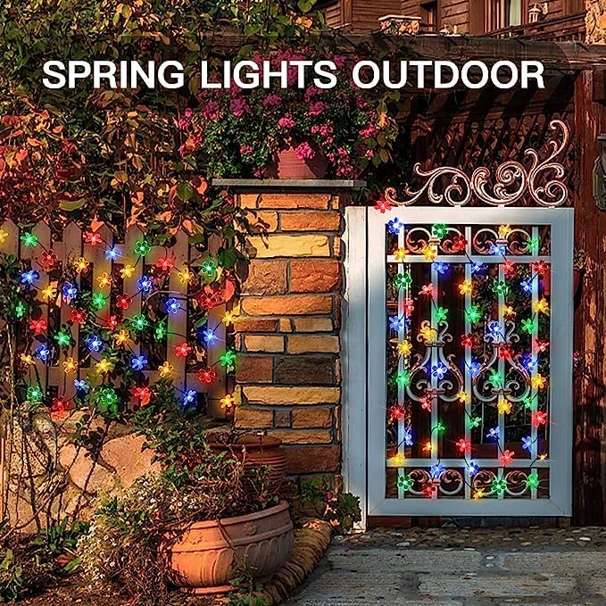 suddus Solar String Lights Outdoor Waterproof 50 led Fairy Lights Solar Powered - Image 6