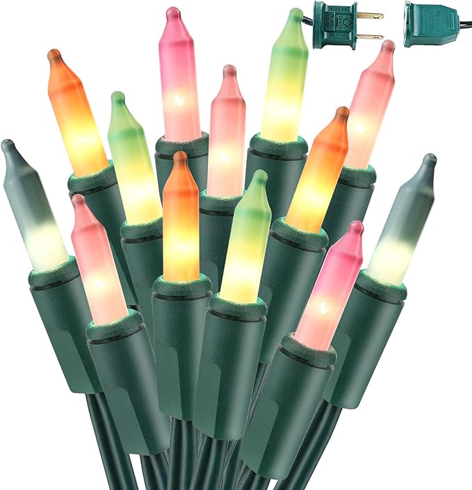 BrizLabs Easter Lights String, 34.8ft 150 Count Pastel Lights Connectable by BrizLabs