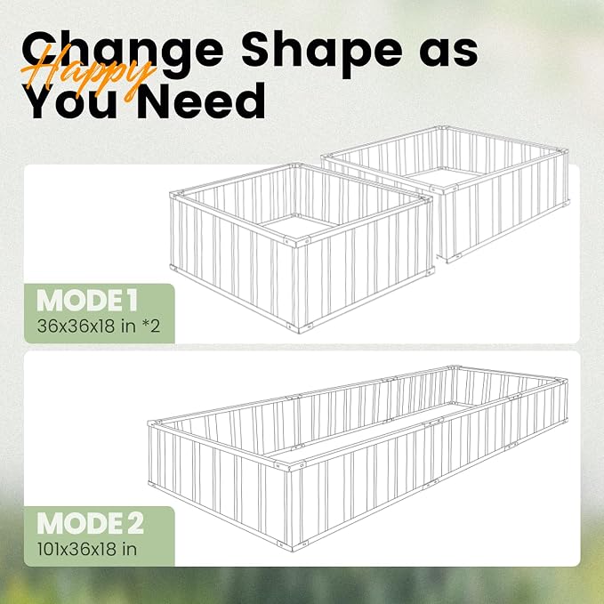 KING BIRD Galvanized Raised Garden Bed - Image 7