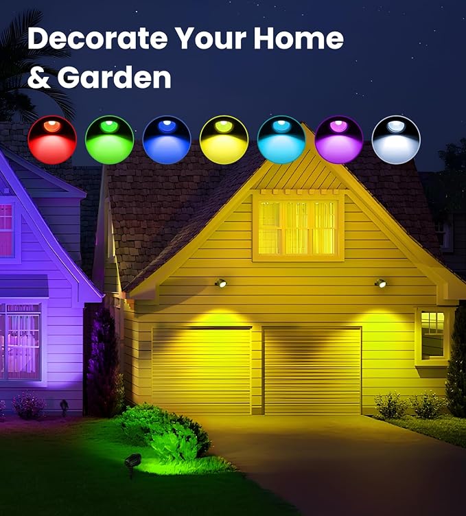 MEIKEE 15W RGB Landscape Lights 12V 24V Low Voltage Landscape Lighting RGBW - Image 2