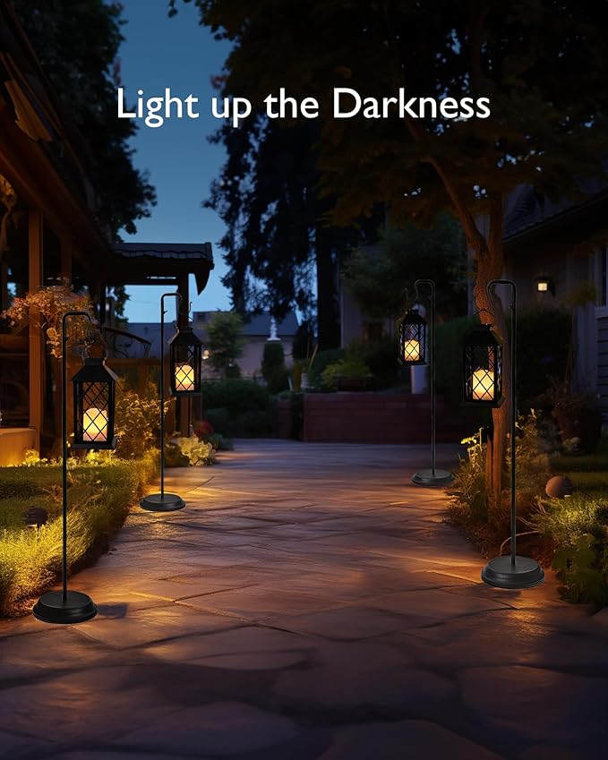 Homemory Solar Lanterns Outdoor Waterproof Hanging - Image 6