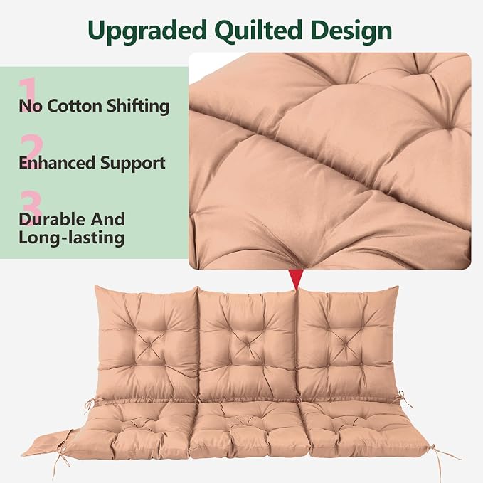 3 Seater Porch Swing Cushion, Thick Cushion - Image 5