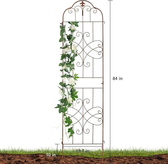 hogardeck 4 Packs 84 * 19 inch Metal Garden Trellis - Image 3