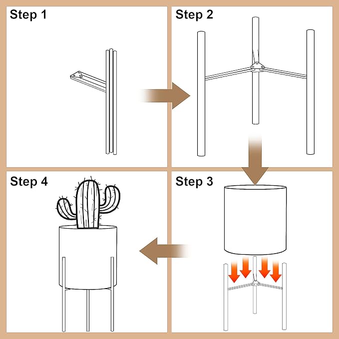 ARNIS Modern Planter Pots, Decorative Planters, Metal Pots - Image 7