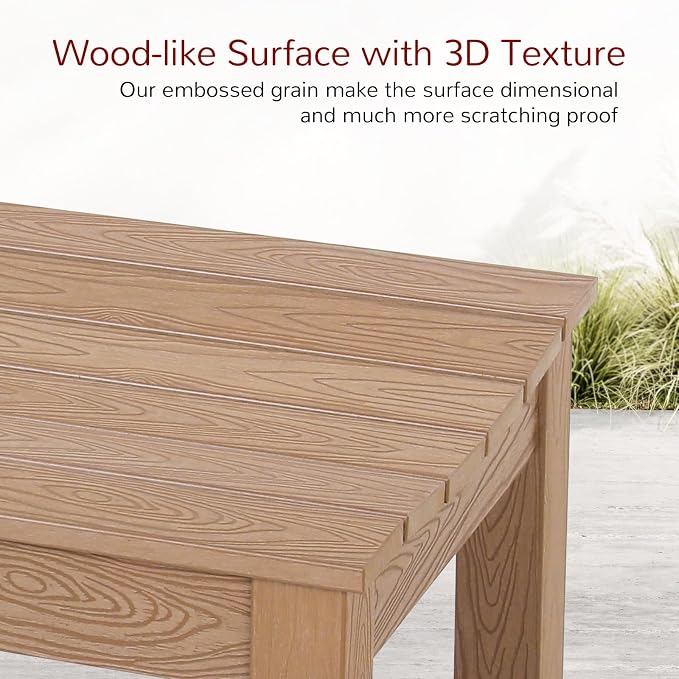 Stoog Outdoor Bench, 2-Person Patio Backless Bench - Image 9
