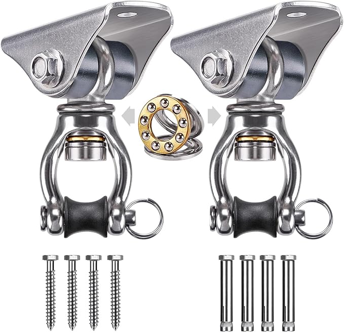 SELEWARE Silent Swing Hanger Heavy Duty Swing Hook Swivel Bearing Swing Mount by SELEWARE