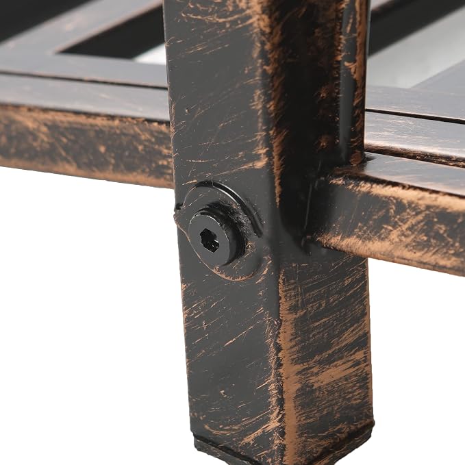 Outsunny 3.3' Metal Arch Zen Garden Bridge - Image 8