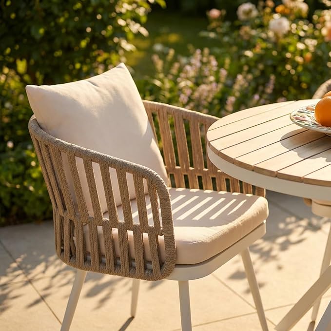 SUNSITT Patio Dining Chairs Set of 4, Outdoor Metal Dining Chairs - Image 4