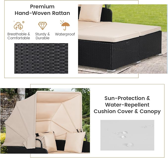 RELAX4LIFE Patio Outdoor Daybed - Image 6