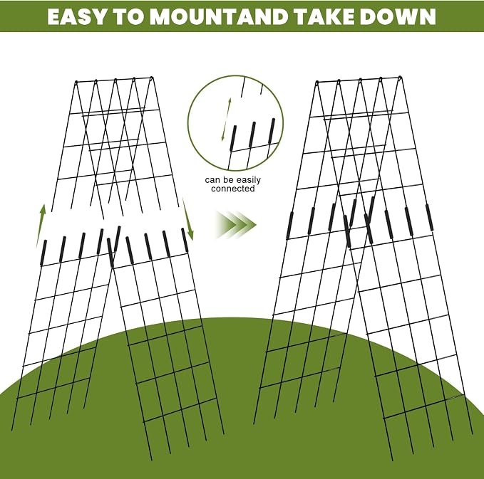 Cucumber Trellis 2 Pack, Twist Ties - Image 3