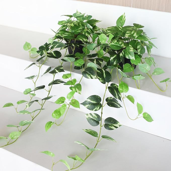 Fake Pothos Hanging Plants - Image 8