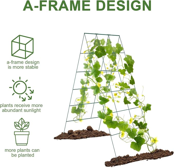 Cucumber Trellis for Raised Bed, Garden Trellis for Climbing Plants Outdoor - Image 4