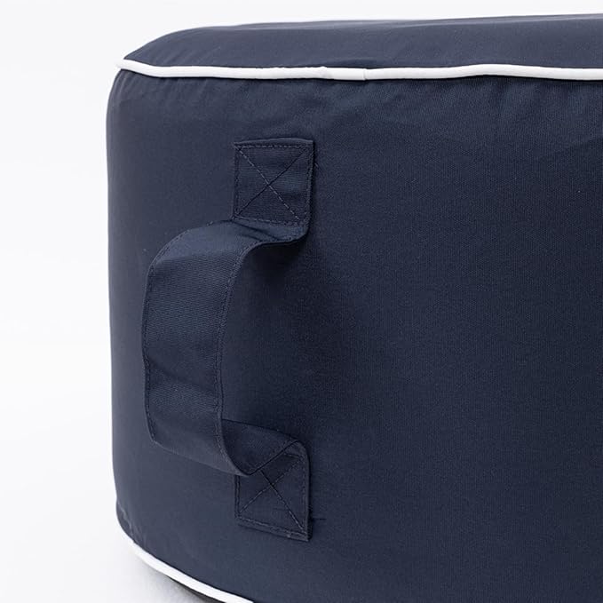 QILLOWAY Indoor/Outdoor Inflatable Stool, Round Ottoman, All Weather Foot Rest - Image 7
