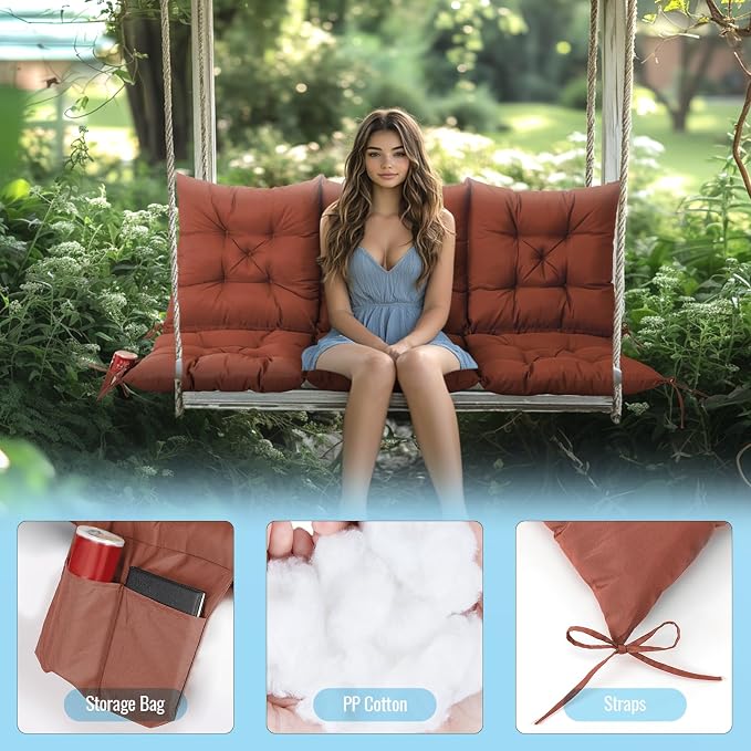 NACATIN 3 Seat Cushion for Outdoor Swing - Image 4