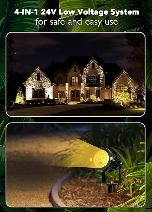 Low Voltage Landscape Lighting Kit: 4-IN-1 LED Low Voltage Landscape Lights - Image 2